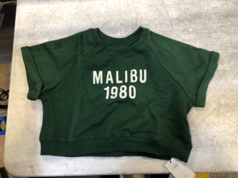 Photo 2 of Cider malibu printed cropped short sleeve crewneck size M