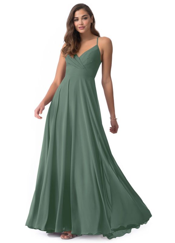 Photo 1 of Azazie Avelina Bridesmaid Dresses Sleeveless  Size Customs Size
Size: Bust 36" Waist 29.5" Hips 40"