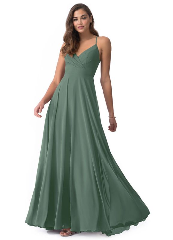 Photo 1 of Avelina Eucalyptus Sleeveless Dress w/ Dress Protector
Size: Bust 36" Waist 29.5" Hips 40"