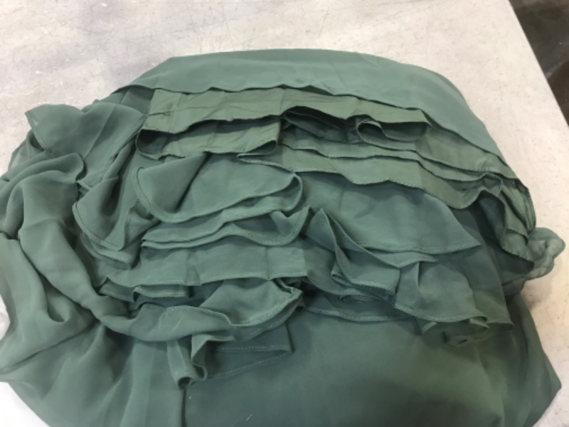 Photo 5 of Avelina Eucalyptus Sleeveless Dress w/ Dress Protector
Size: Bust 36" Waist 29.5" Hips 40"