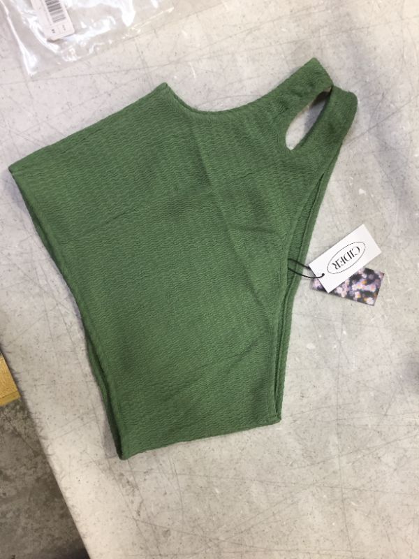 Photo 1 of cider women's shirt green 
extra small