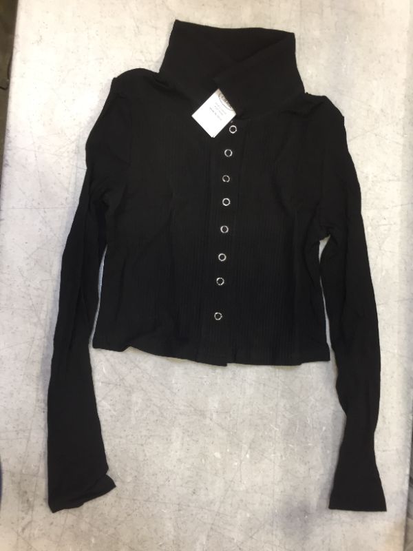 Photo 1 of women's black long sleeve shirt 
medium
~~ china size runs small ~~