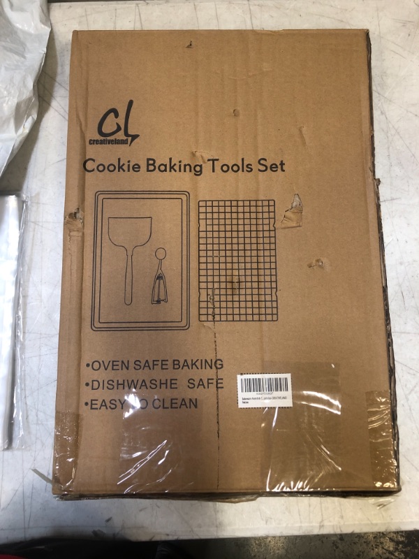 Photo 1 of Cookie Sheets For Baking Non-stick Set, Baking Sheet Set, Non-stick Jelly Roll Pan With Rack, Cookie Scoop And Non-stick Spatula
