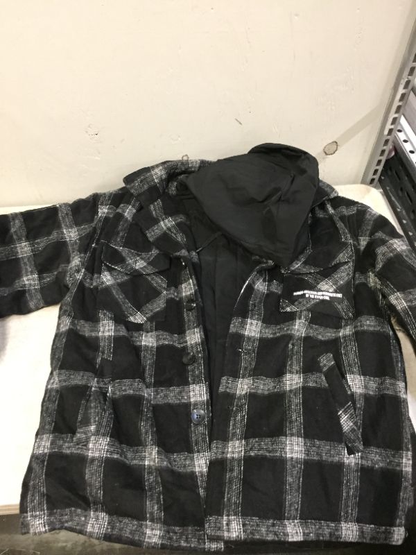 Photo 1 of  Men's Plaid Fleece Snap Closure Jacket