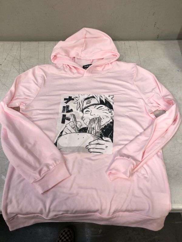 Photo 1 of GIRLS PINK HOODIE WITH ANIME PRINT SIZE 140 INTERNATIONAL U.S. SIZE 11 