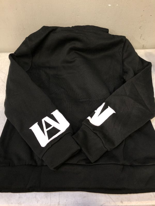 Photo 1 of ANIME PRINT HOODIE BLACK FOR KIDS SIZE LARGE 
