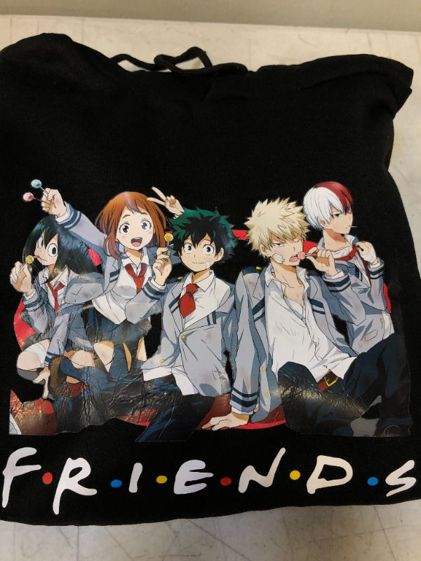 Photo 1 of ANIME PRINT HOODIE BLACK FOR KIDS SIZE LARGE 
