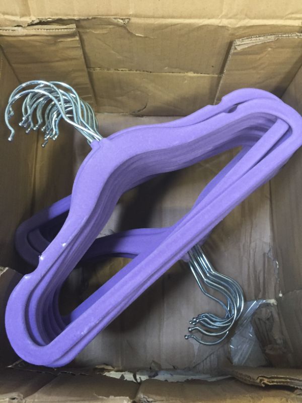 Photo 1 of 26 PACK OF VELVET AMAZON BASICS KIDS NON SLIP CLOTHES HANGERS 