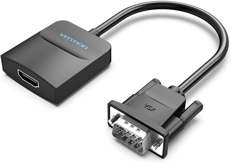 Photo 1 of VGA to HDMI Adapter with Audio, (PC VGA Source Output to TV/Monitor with HDMI Connector),VENTION 1080P VGA to HDMI Adapter Male to Female Cable for Computer, Desktop, Laptop, PC, Monitor, HDTV
