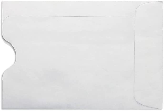 Photo 1 of LUXPaper Credit Card Sleeves in 24 lb. White, Card Holders for Gift Cards, 50 Pack, Size 2 3/8 x 3 1/2 (White)
