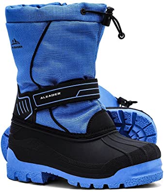 Photo 1 of ALEADER Kids Snow Boots Insulated Waterproof Boys Girls Winter Boots(Little Kid/Big Kid) SIZE 5
