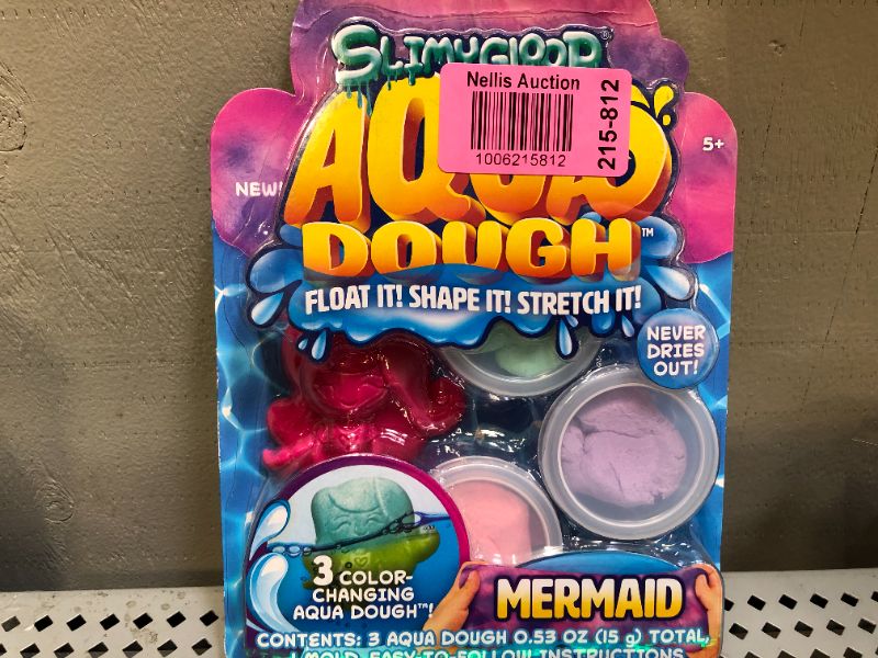 Photo 1 of  Aqua Dough Mermaid by Horizon Group USA, Create Your Own Water Toys That Stretch, Mold, Float & Change Colors, Water-Resistant Buttery Slime That Never Dries Out, Great Sensory Toys
