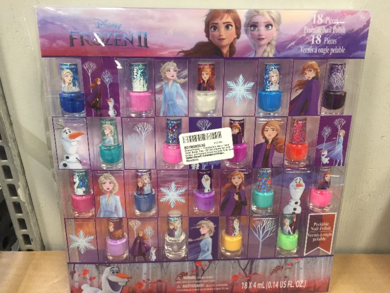 Photo 1 of Disney Frozen - Townley Girl Non-Toxic Water Based Peel-Off Nail Polish Set with Glittery and Opaque Colors for Girls, Kids & Teens Ages 3+, Perfect for Parties, Sleepovers and Makeovers, 18 Pcs
