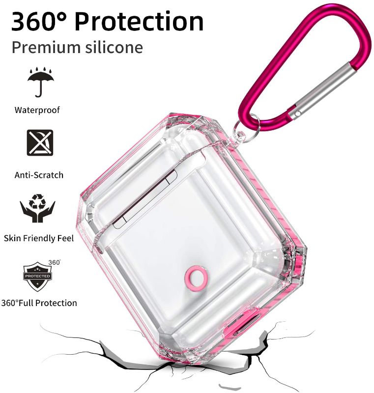 Photo 1 of Fitlink Case for AirPods 2&1, Anti-Scratch Shock-Absorption  Clear Case Cover 