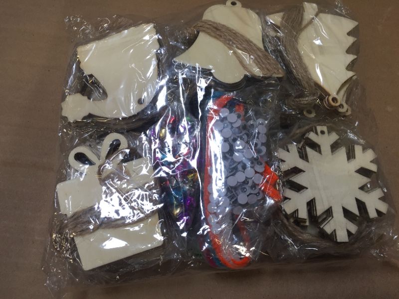 Photo 2 of  Christmas Unfinished Wooden Ornaments pack  
