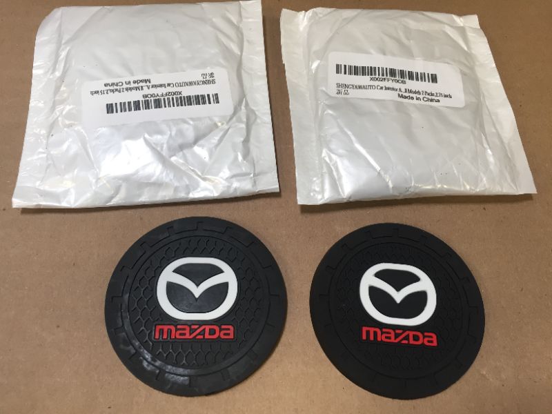 Photo 2 of 3 pack Kacichi Car Interior Accessories for Mazda Cup Holder Insert Coaster - Silicone Anti Slip Cup Mat for Mazda CX-5,CX-7,CX-8,M6, MX5,RX7, RX8, A8, CX9, MX6,R3, M2 M3,M5 (Set of 2, 2.75" Diameter)
