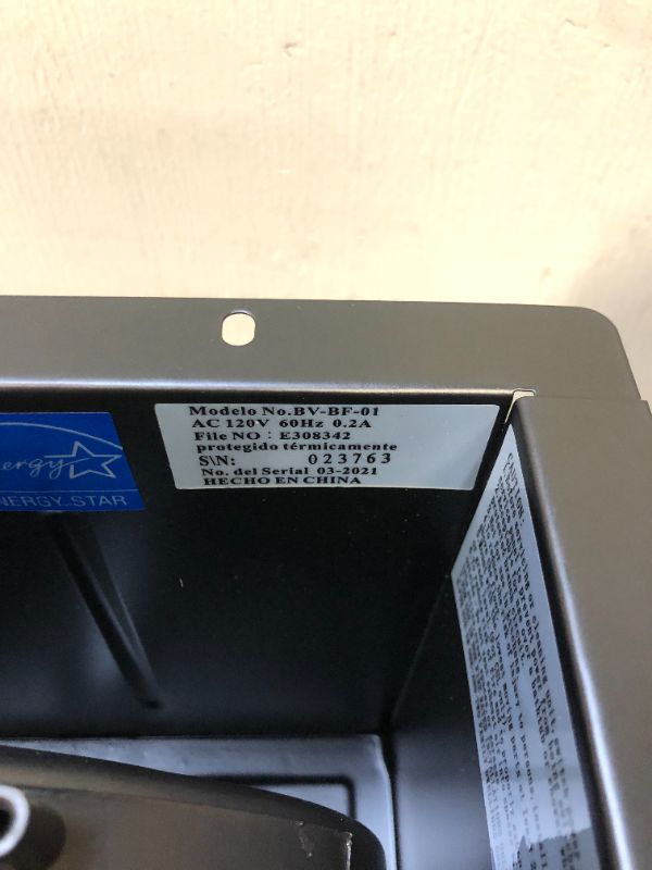 Photo 1 of BV Ultra-Quiet 90 CFM, 0.8 Sone Bathroom Ventilation & Exhaust Fan
