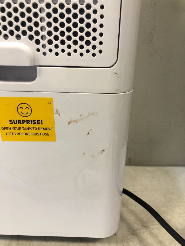 Photo 1 of 2000 Sq. Ft 30 Pints Dehumidifiers for Home or Basements with Drain Hose, COLAZE Dehumidifiers for Large Room with Auto or Manual Drainage, 24 Hours Timer, 0.66 Gallon Water Tank, Auto Defrost, Dry Clothes Continuous Drain Functions ---DIRT ON ITEM INDICA
