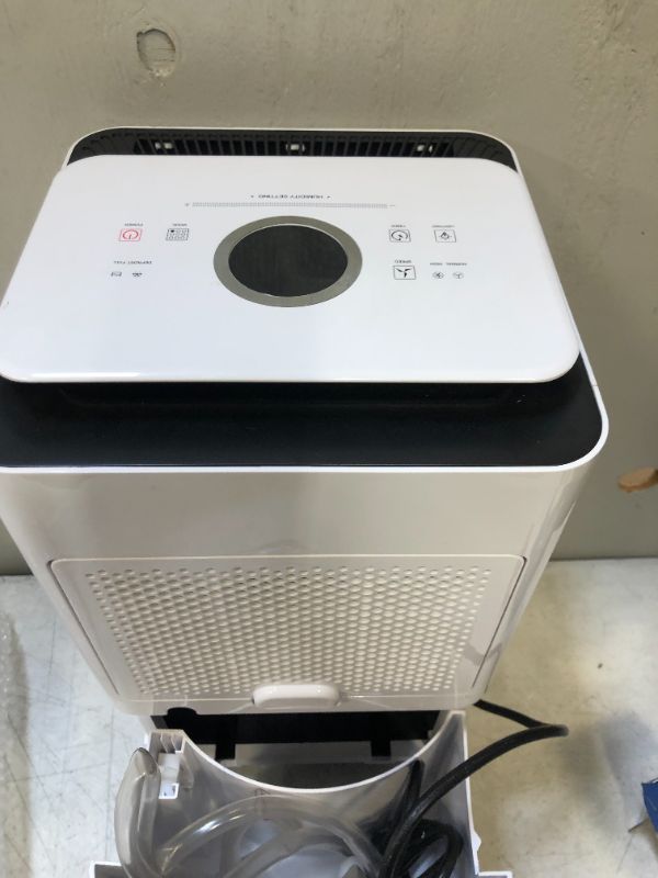 Photo 1 of 2000 Sq. Ft 30 Pints Dehumidifiers for Home or Basements with Drain Hose, COLAZE Dehumidifiers for Large Room with Auto or Manual Drainage, 24 Hours Timer, 0.66 Gallon Water Tank, Auto Defrost, Dry Clothes Continuous Drain Functions ---DIRT ON ITEM INDICA