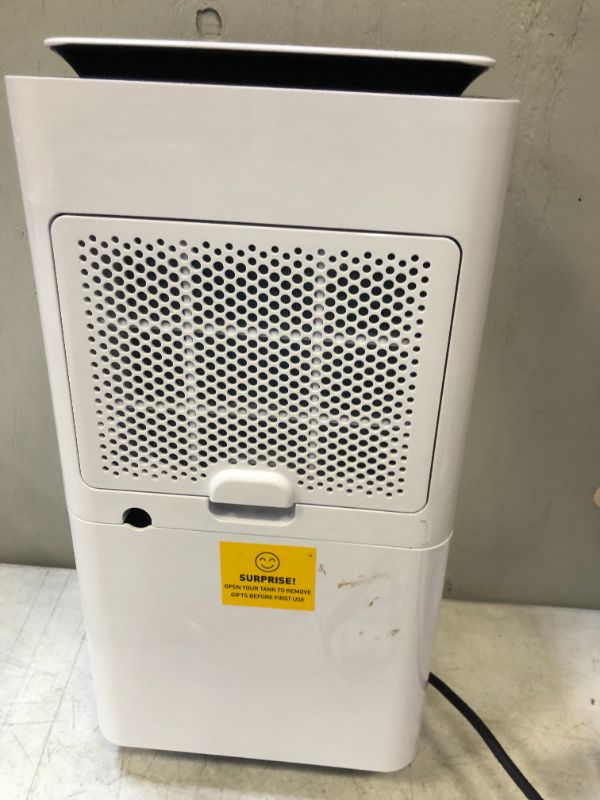 Photo 1 of 2000 Sq. Ft 30 Pints Dehumidifiers for Home or Basements with Drain Hose, COLAZE Dehumidifiers for Large Room with Auto or Manual Drainage, 24 Hours Timer, 0.66 Gallon Water Tank, Auto Defrost, Dry Clothes Continuous Drain Functions ---DIRT ON ITEM INDICA