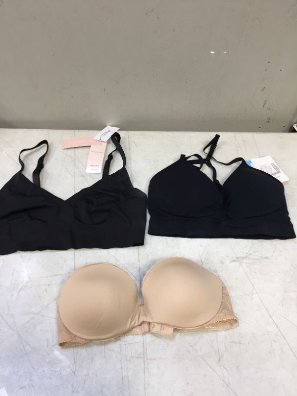 Photo 1 of 3 PACK OF BRA/SPORTS BRA VARIOUS STYLES AND SIZES (SEE PHOTOS FOR SIZE) 