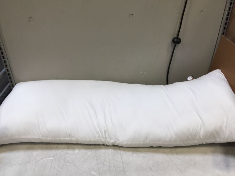 Photo 2 of BODY PILLOW - WHITE 20X54 INCHES 