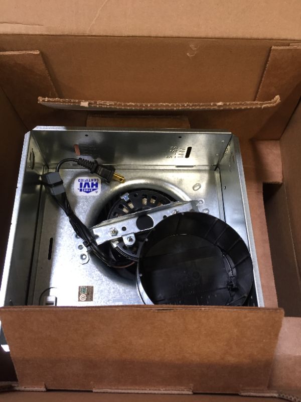 Photo 1 of 80 CFM Ceiling Bathroom Exhaust Fan with Light -- FOR PARTS 

