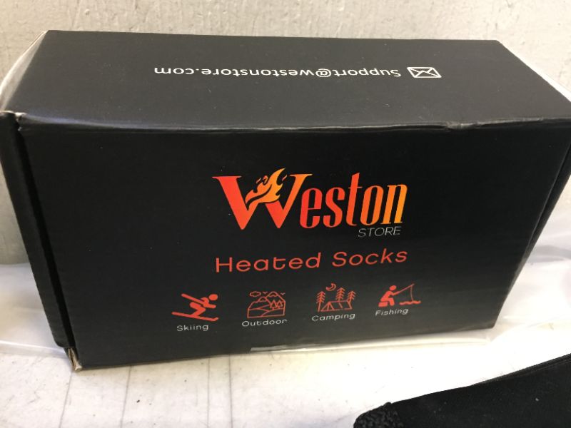 Photo 2 of  Heated socks USB Heated Rechargeable  7/8--batteries included 