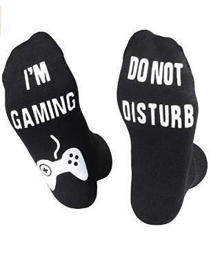 Photo 1 of Do Not Disturb Gaming Socks, Gamer Socks Funny Gifts for Teenage Boys Mens Womens Father Dad Hunband Sons Kids Game Lovers 3 COUNT, One Size Fit Mosts