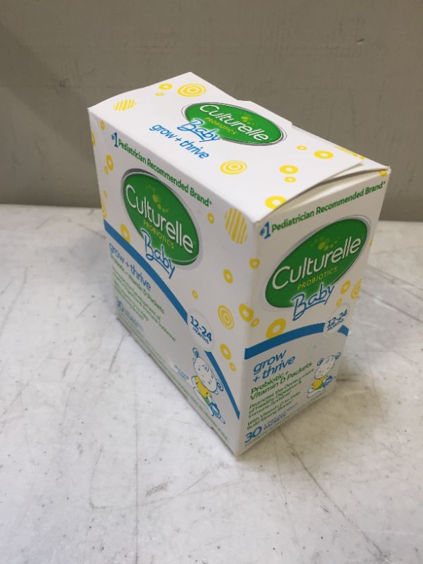 Photo 2 of Culturelle Baby Grow + Thrive Probiotics + Vitamin D Packets, Supplements Good Bacteria Found in Breast Milk, Helps Promote a Healthy Immune System & Digestive System*, Gluten Free & Non-GMO, 30 Count best by 05.2022