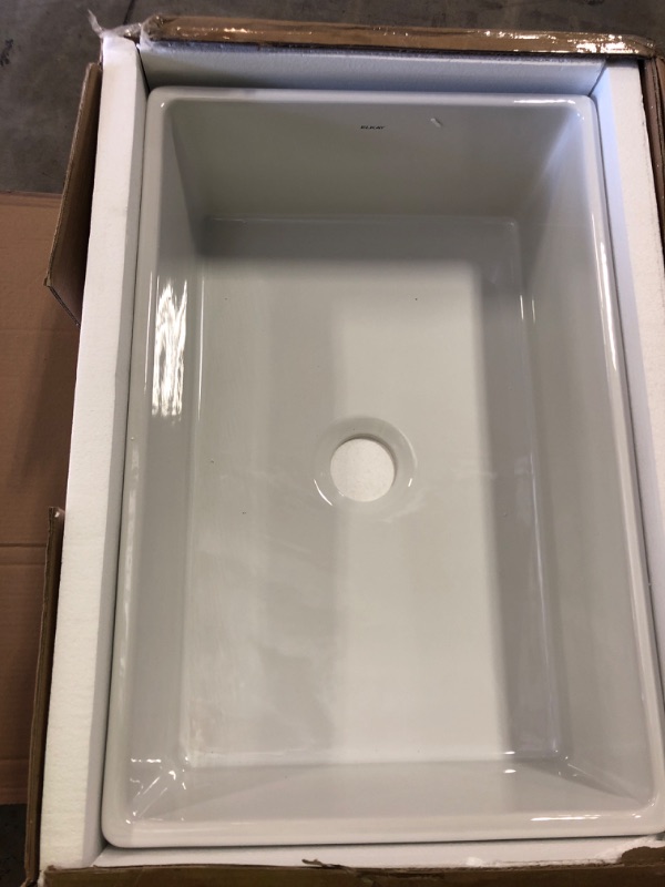 Photo 1 of Elkay Fireclay SWUF28179WH Single Bowl Farmhouse Sink / 30inch - WHITE