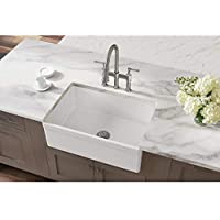 Photo 4 of Elkay Fireclay SWUF28179WH Single Bowl Farmhouse Sink / 30inch - WHITE