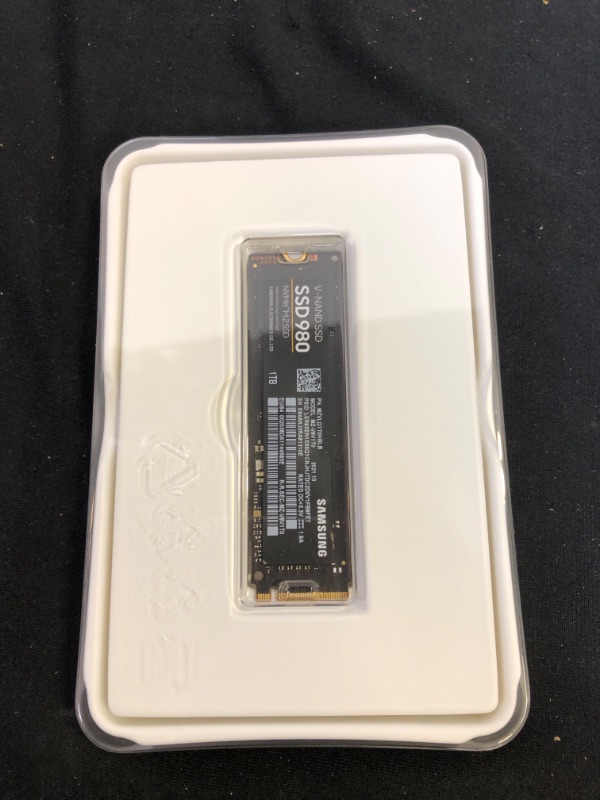 Photo 2 of SAMSUNG 980 SSD 1TB M.2 NVMe Interface Internal Solid State Drive with V-NAND Technology for Gaming, Heavy Graphics, Full Power Mode, MZ-V8V1T0B/AM
