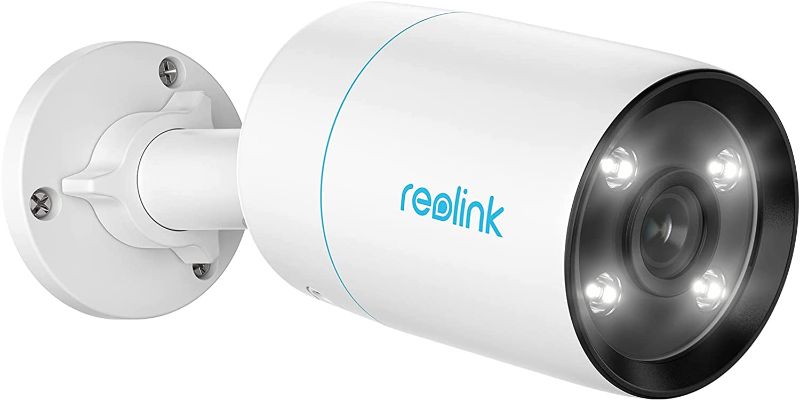 Photo 1 of Reolink 4K PoE Outdoor Security Camera RLC-812A,Spotlight Color Night Vision All Night, Smart Human/Vehicle Detection, Two Way Talk, Timelapse, Work with Smart Home, Up to 256GB Micro SD Card ( 1 CAMERA ONLY)
