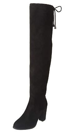 Photo 1 of DREAM PAIRS Women's Thigh High Over The Knee Fashion Boots Block Mid Heel Long Sexy Faux Fur Boots SIZE 7
