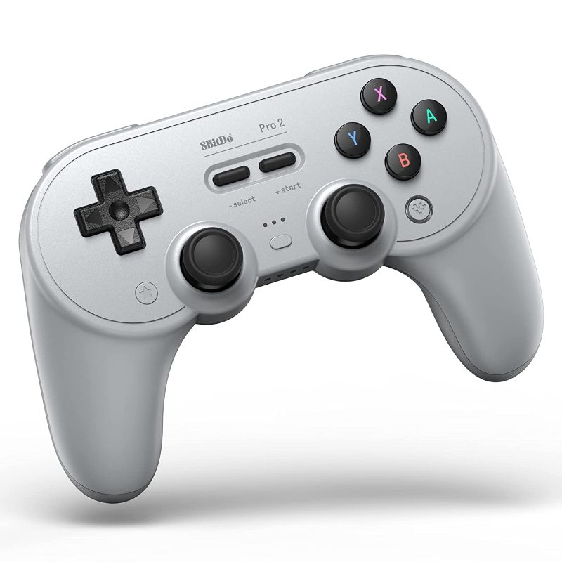 Photo 1 of 8BitDo Pro 2 Bluetooth Controller for Switch/Switch OLED, PC, macOS, Android, Steam & Raspberry Pi (Gray Edition) - Nintendo Switch
