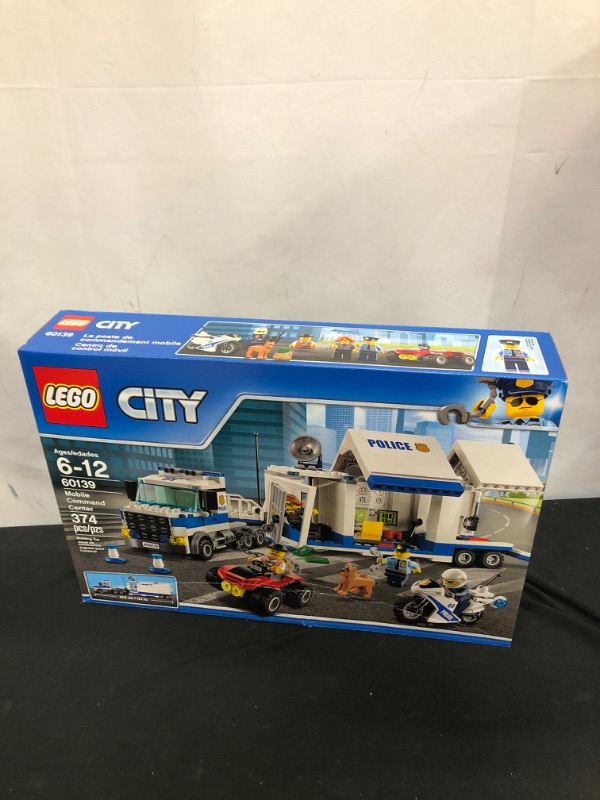 Photo 2 of LEGO City Police Mobile Command Center Truck 60139 Building Toy, Action Cop Motorbike and ATV Play Set for Boys and Girls Aged 6 to 12 (374 Pieces)
