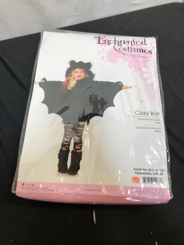 Photo 2 of Girl's Cozy Bat Costume - XS
