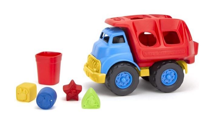 Photo 1 of Green Toys Disney Baby Mickey Mouse & Friends Shape Sorter Truck, Play Vehicle educational focus, motor skills and coordination
