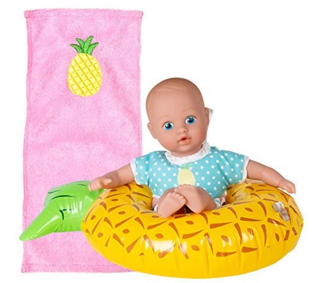 Photo 1 of Adora Water Baby Doll, SplashTime Baby Tot Sweet Pineapple 8.5 inch Doll for Bathtub/Shower/Swimming Pool Time Play
