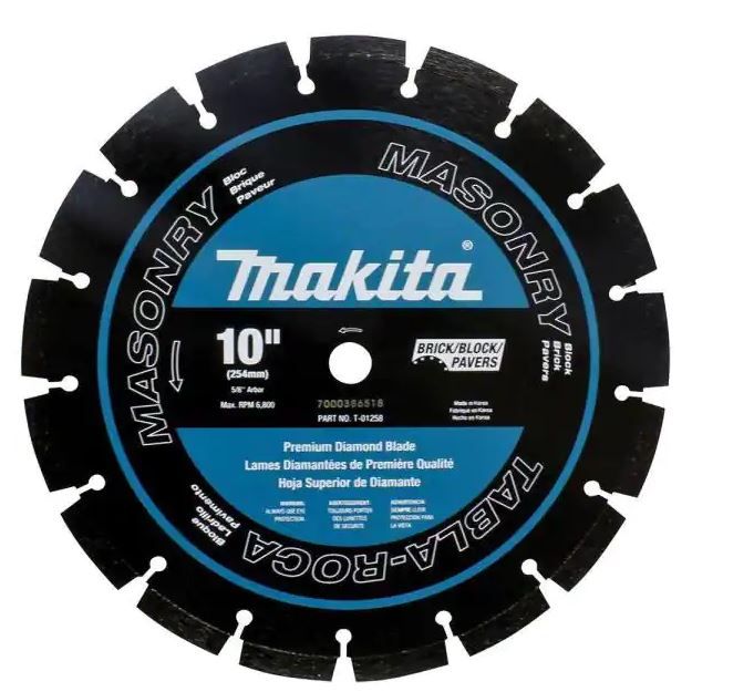 Photo 1 of 10 in. Dual Purpose Premium Segmented Diamond Blade - READ CLERK COMMENTS 
