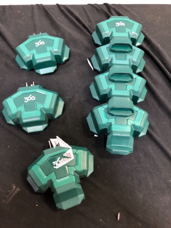 Photo 2 of 3-Outlet Power Hub Adapter Green - 7 pack 
