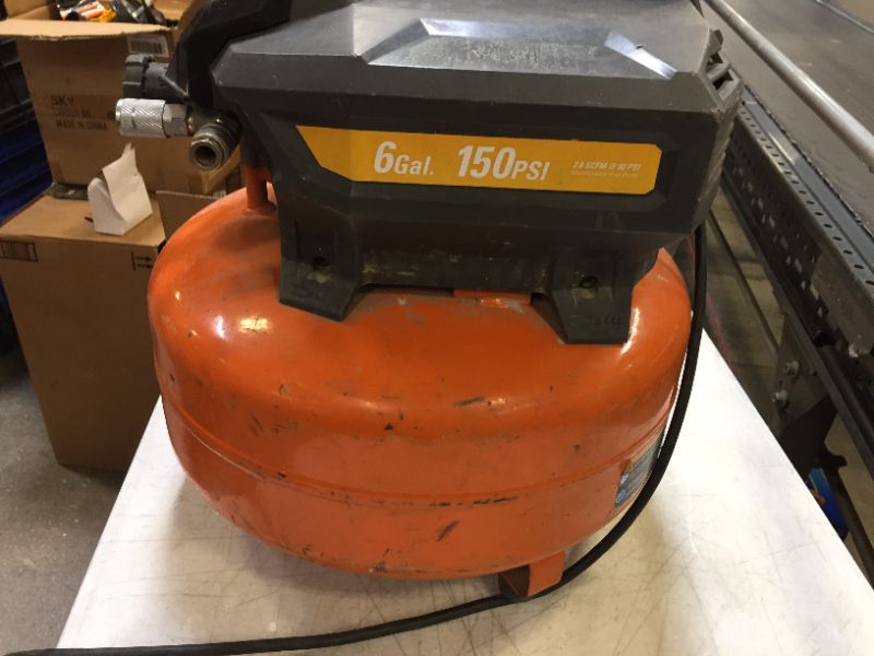 Photo 3 of 6 Gal. Portable Electric Pancake Air Compressor
