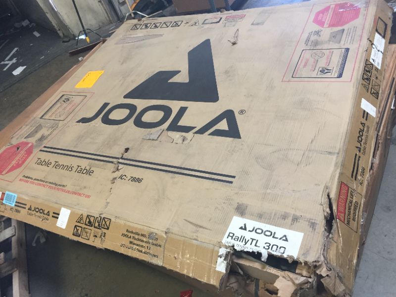 Photo 1 of JOOLA Rally TL - Professional MDF Indoor Table Tennis Table w/ Quick Clamp Ping Pong Net & Post Set - 10 Minute Easy Assembly - Corner Ball Holders - Ping Pong Table w/ Playback Mode
