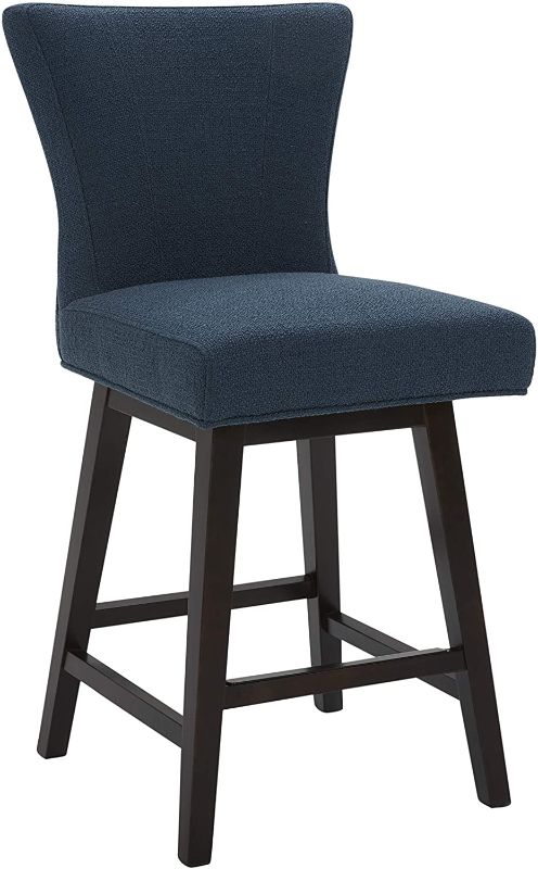 Photo 1 of Amazon Brand – Stone & Beam Esme Memory-Swivel Counter-Height Barstool, 39.4"H, 