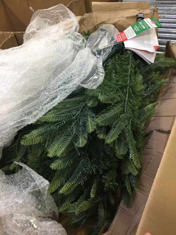 Photo 2 of 6 1/2 ft. Pre-lit Aspen Green Fir Artificial Christmas Tree 500 UL listed Clear