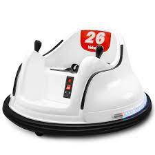 Photo 1 of Kidzone DIY Sticker Race Car 6V Kids Toy Electric Ride On Bumper Car Vehicle with Remote Control, LED Lights & 360 Degree Spin, 2 Driving Modes, ASTM Certified