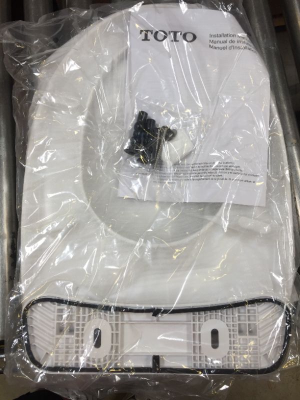 Photo 1 of TOTO SoftClose Elongated Closed Front Toilet Seat in Cotton White
