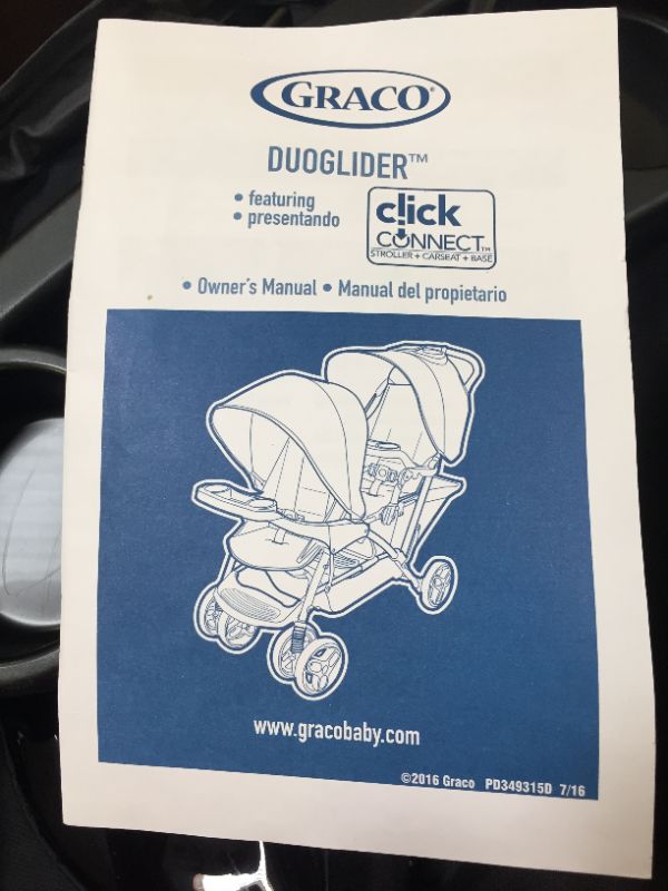 Photo 1 of Graco DuoGlider Double Stroller | Lightweight Double Stroller with Tandem Seating, Glacier