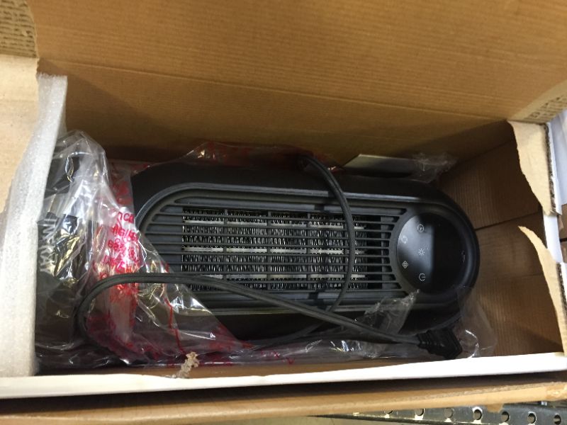 Photo 2 of Infray Space Heater, 1500W Oscillating Ceramic Tower Heater, Portable Fast Heating Electric Fan Heater with LED Flame Light, 12Hrs Timer, Remote Control & LED Display for Home Office Indoor Use. SELLING FOR PARTS
